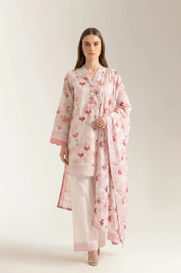 Printed Unstitched 3PC