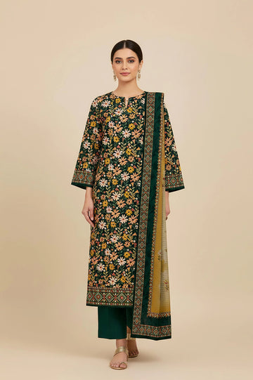 Printed Unstitched 3PC