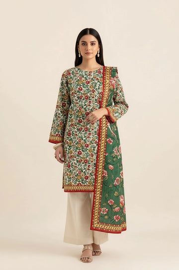 Printed Unstitched 3PC