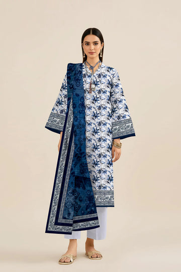 Printed Unstitched 3PC