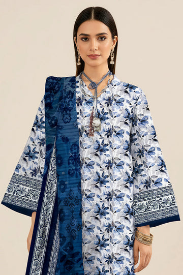 Printed Unstitched 3PC