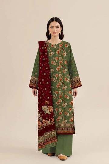 Printed Unstitched 3PC