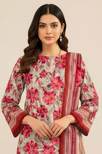 Printed Unstitched 3PC