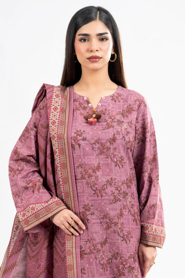 Printed Unstitched 3PC