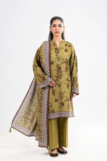 Printed Unstitched 3PC