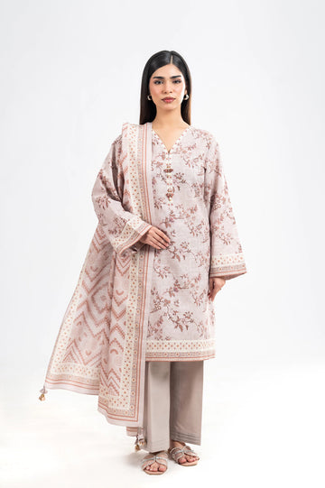 Printed Unstitched 3PC