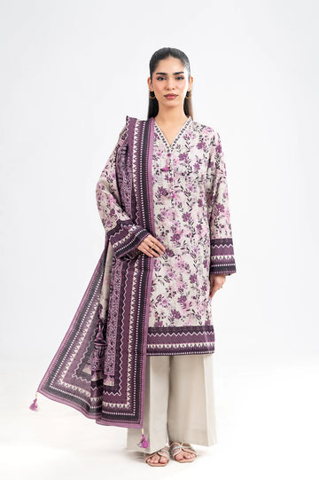 Printed Unstitched 3PC