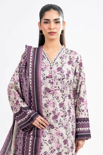 Printed Unstitched 3PC