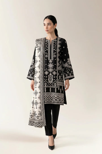Printed Unstitched 3PC