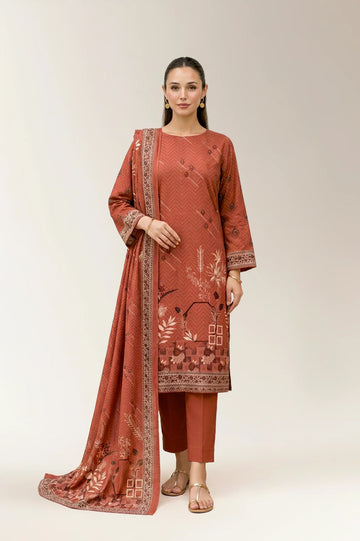 Printed Unstitched 3PC