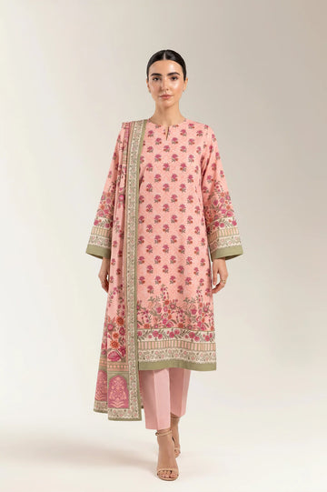 Printed Unstitched 3PC