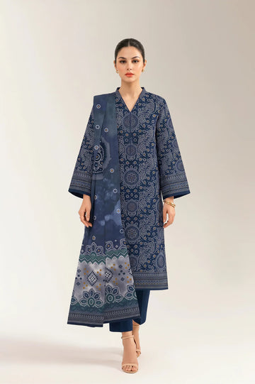 Printed Unstitched 3PC