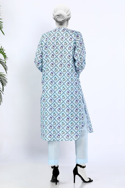 2PC Unstitched Lawn Printed Suit From Diners
