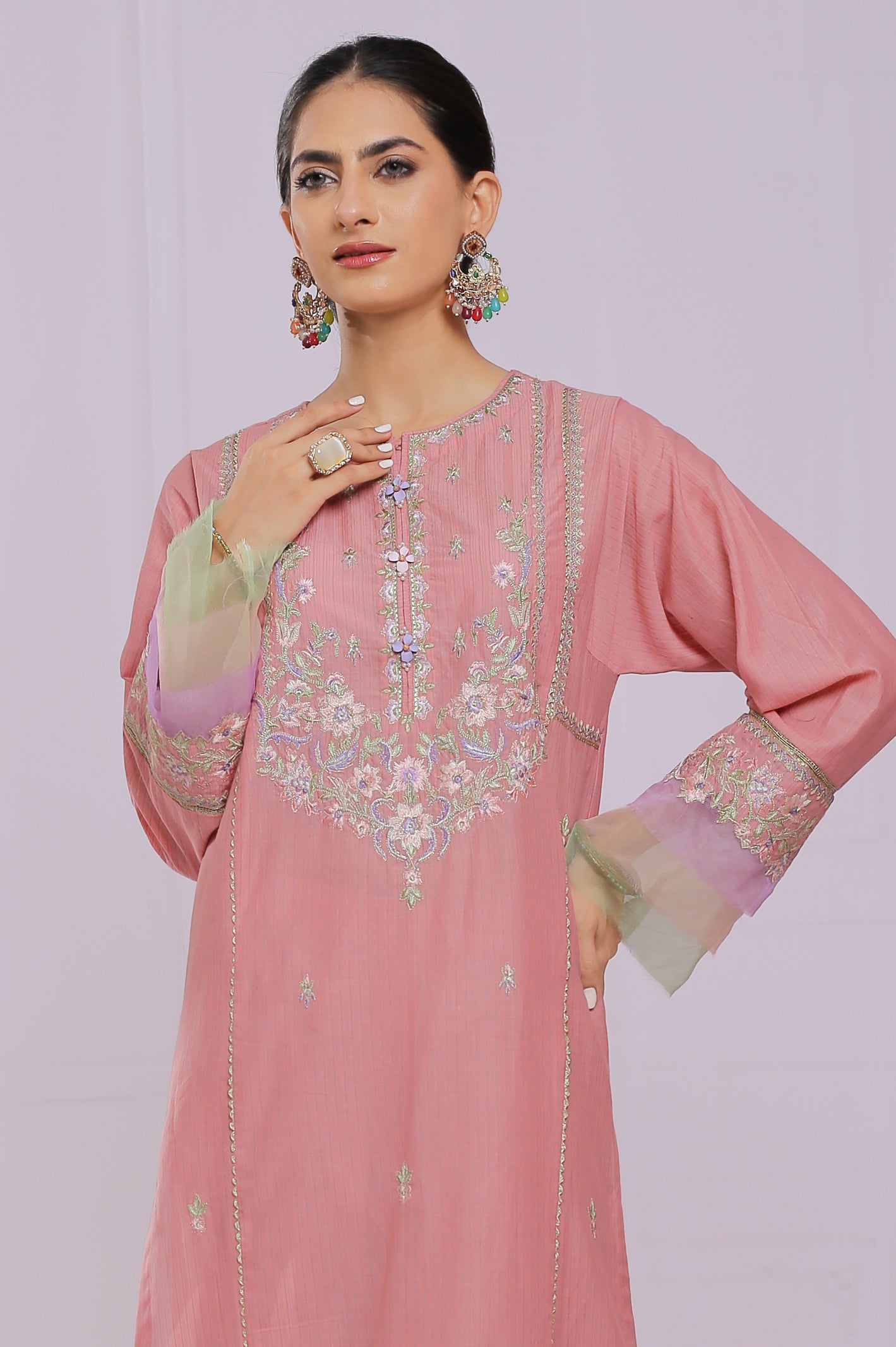 2PC Unstitched Jacquard Embroidered Suit From Diners
