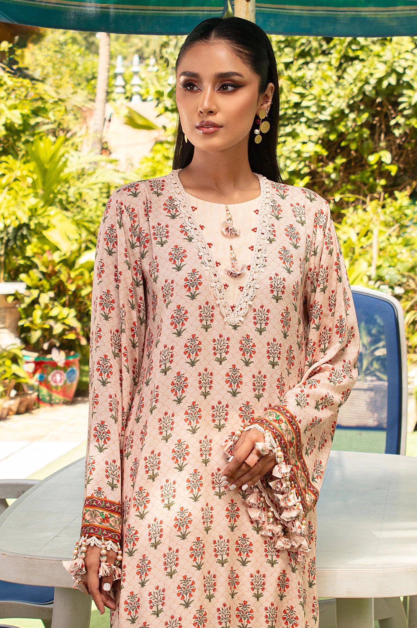 Viscose Digital Printed 2PC Unstitched Suit From Diners