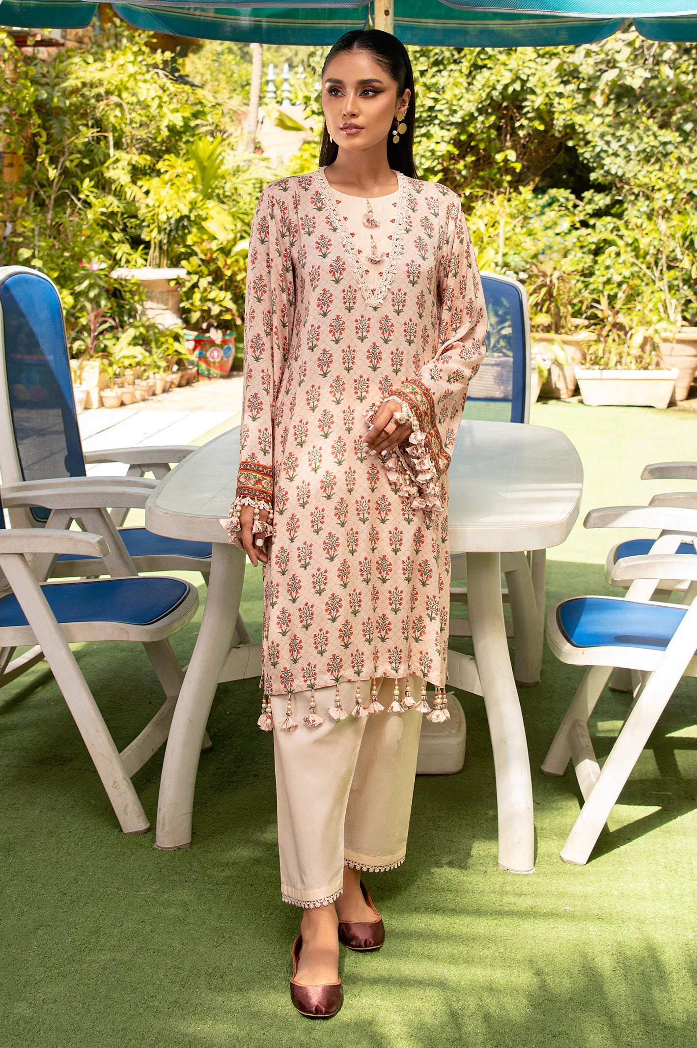 Viscose Digital Printed 2PC Unstitched Suit From Diners