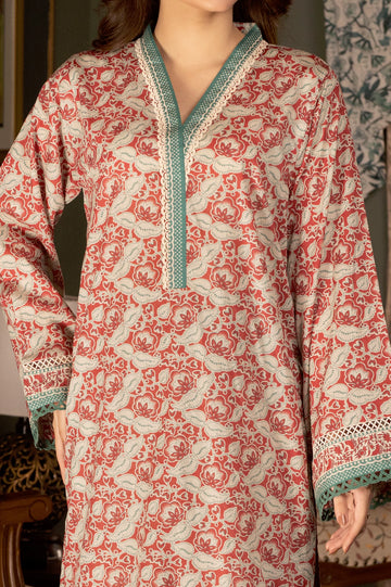 Red Printed 2PC Unstitched