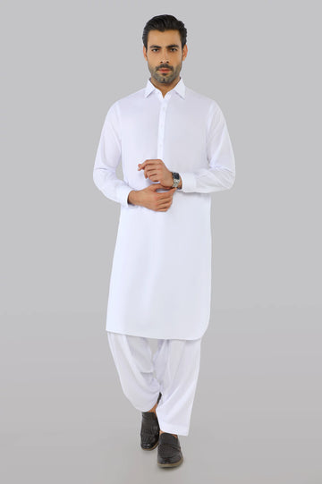 White Wash & Wear Fabric