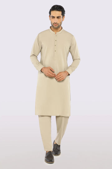 Beige Wash & Wear Fabric
