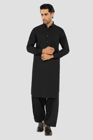 Black Wash & Wear Fabric