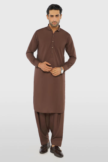 Brown Wash & Wear Fabric