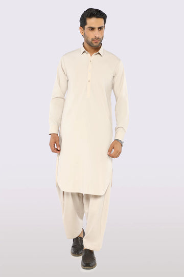 Cream Wash & Wear Fabric
