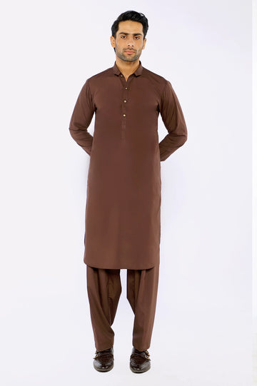 Dark Brown Wash & Wear Fabric