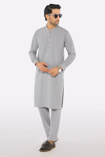 Grey Wash & Wear Fabric