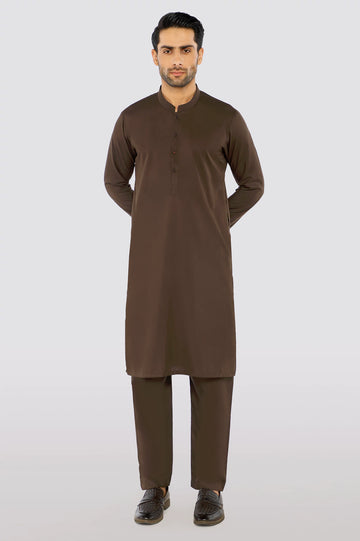 Brown Wash & Wear Fabric