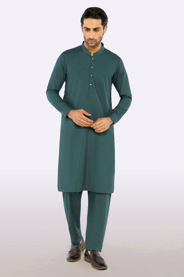 Green Wash & Wear Fabric