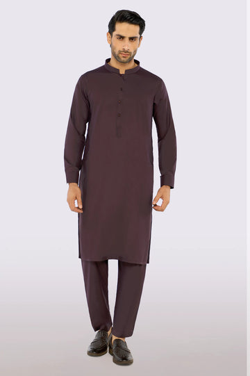 Maroon Wash & Wear Fabric