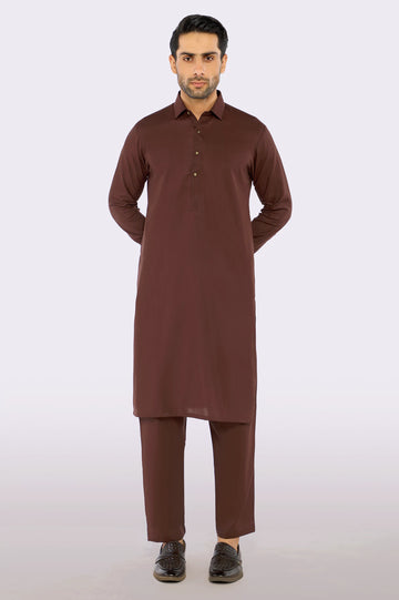 Dark Brown Wash & Wear Fabric