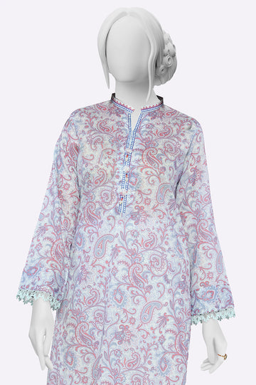 Off White Printed Kurti From Sohaye By Diners