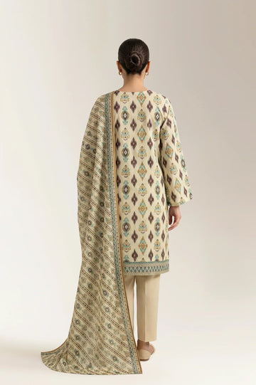 Printed Unstitched 3PC
