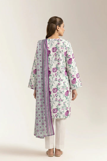 Printed Lawn-Mint Unstitched 3PC