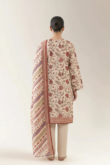 Printed Unstitched 3PC
