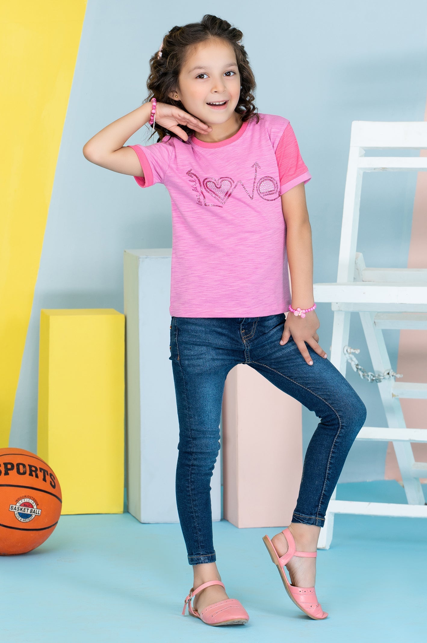 Girls T-Shirt In Pink - Diners