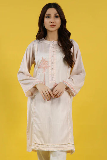 Slub Pink Kurti - Diners