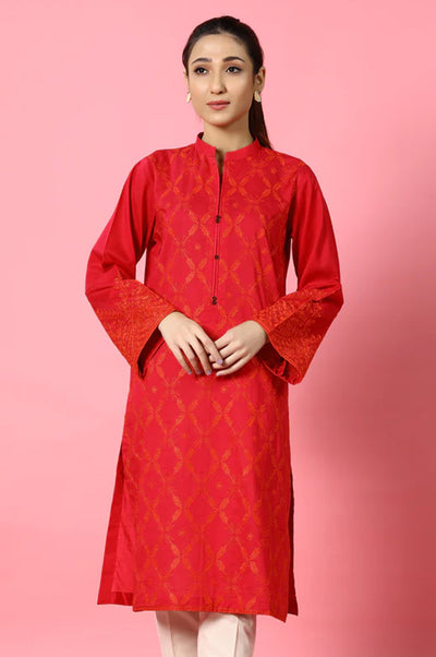 Cambric Dark Pink Kurti - Diners
