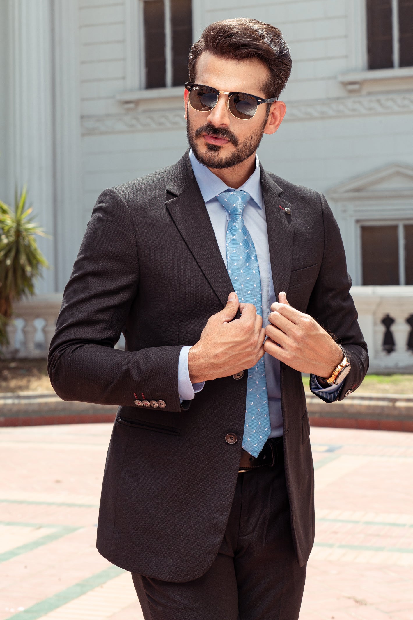 Diner's 2 Pcs Suit for men SKU: DA1181-BLACK - Diners