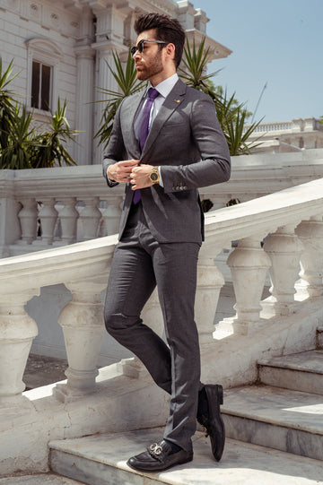 Diner's 2 Pcs Suit for men SKU: DA1179-GREY - Diners