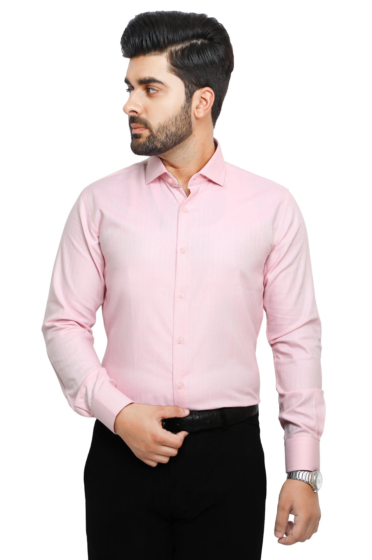 Formal Man Shirt in Pink SKU: AB19371-PINK - Diners