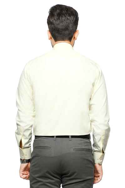 Formal Plain Shirt in CREAM SKU: AB203-CREAM - Diners