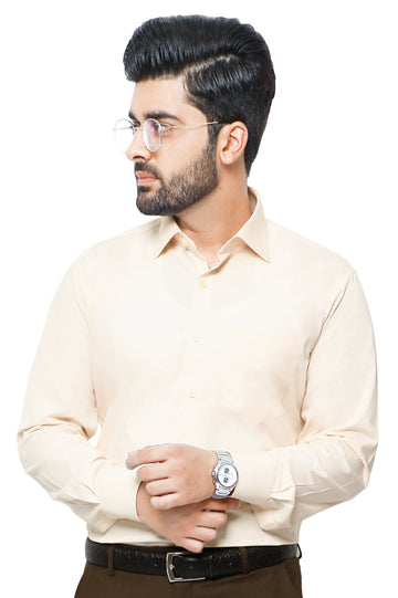 Formal Plain Shirt In L-Fawn SKU: AB203-L-Fawn - Diners