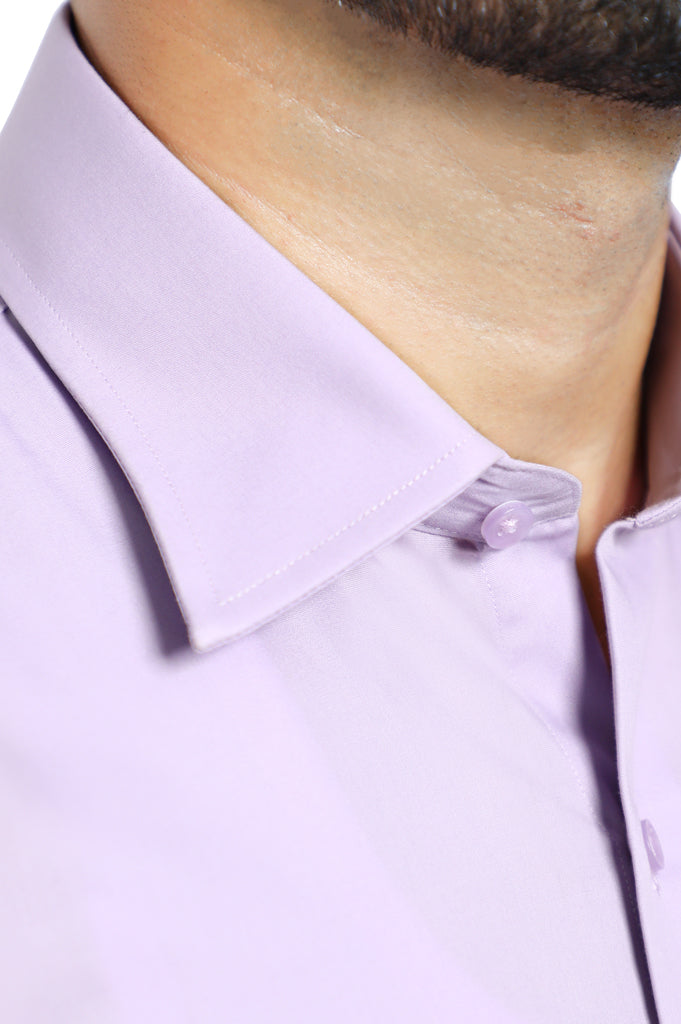 Formal Plain Shirt in L-Purple SKU: AB203-L-PURPLE - Diners