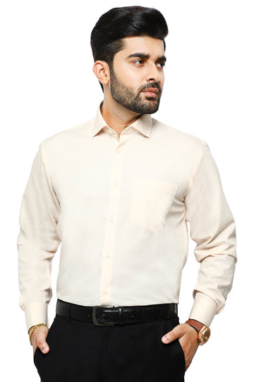 Formal Plain Shirt in Peach SKU: AB203-PEACH - Diners