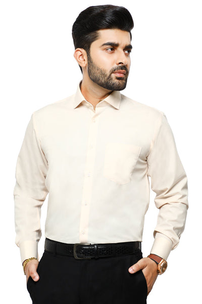 Formal Plain Shirt in Peach SKU: AB203-PEACH - Diners