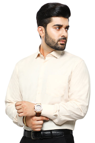 Formal Plain Shirt in Peach SKU: AB203-PEACH - Diners