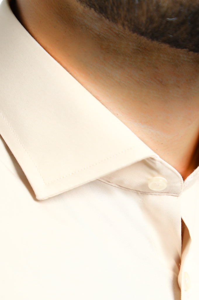 Formal Plain Shirt in Peach SKU: AB203-PEACH - Diners