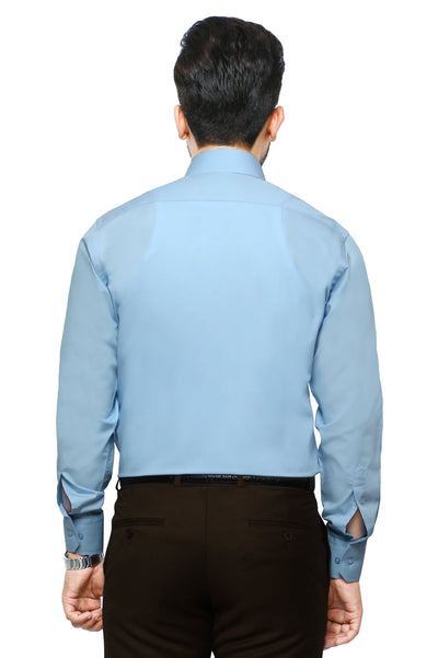 Formal Plain Shirt In SKY BLUE SKU: AB203-SKY BLUE - Diners
